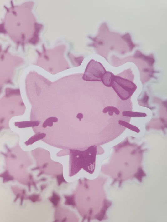 Greetings Cat Sticker
