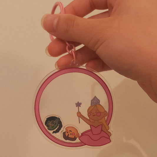 Wicked Glinda Shaker Keychain