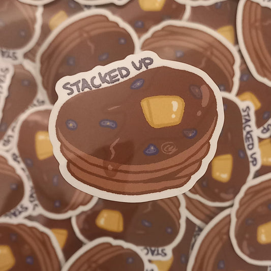Stacked Up Sticker